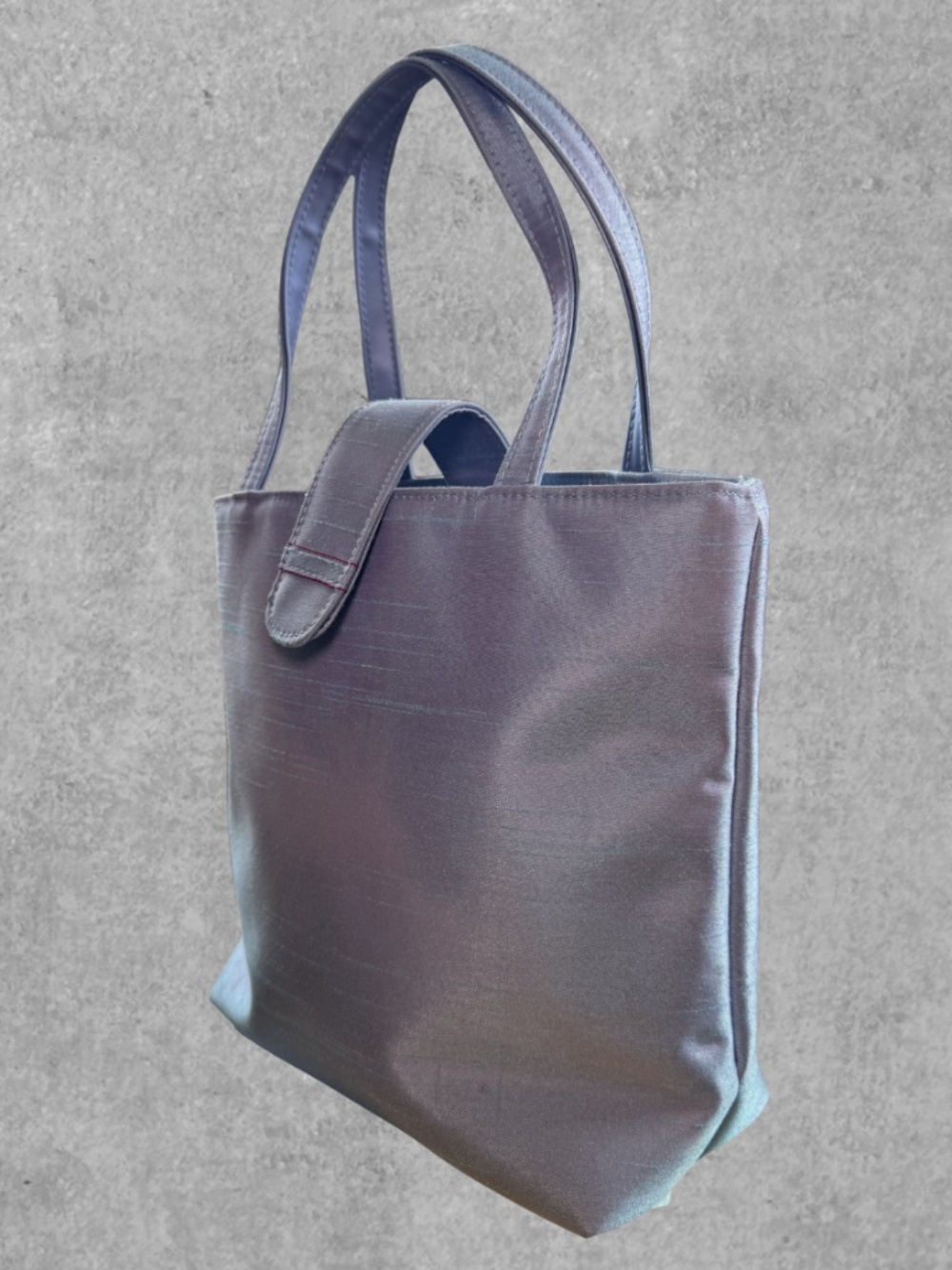 Estée Lauder Iridescent Blue Tote Bag Y2K Shimmer Mini Handbag